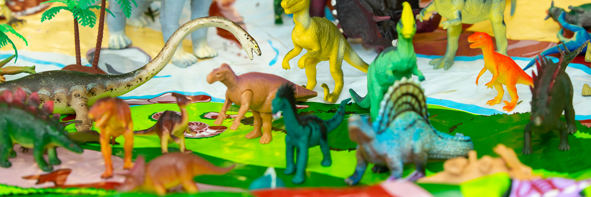 Toy dinosaurs