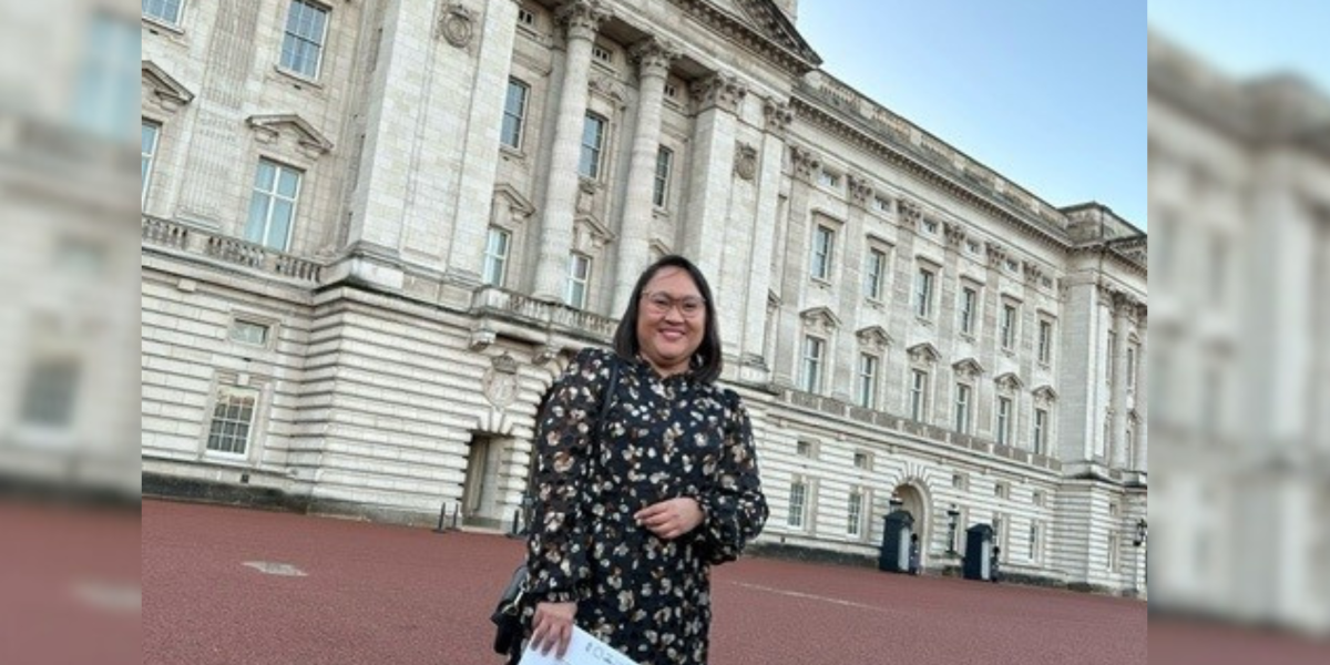 Lindy Garrucho at Buckingham Palace
