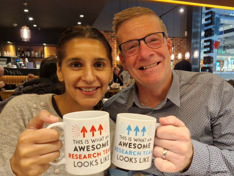 Samia and Richard who were part of the HbA1c trial